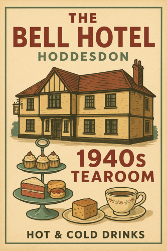 The Bell Hotel Hoddesdon – 1940s Tearoom